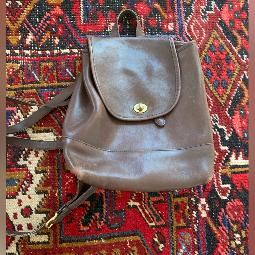 Vintage Coach leather backpack
